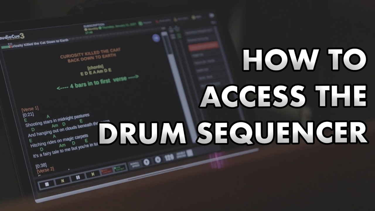 Accessing audioCue\'s Drum Sequencer