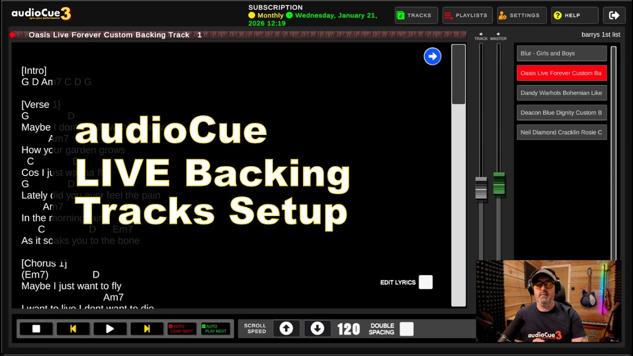 AudioCue Backing Tracks – Full Walkthrough