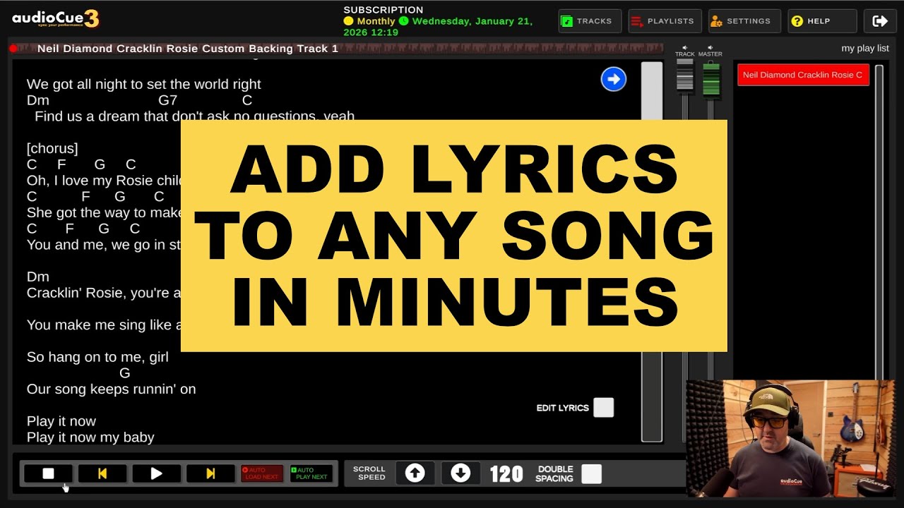 How to Add Lyrics to Any Backing Track in Minutes