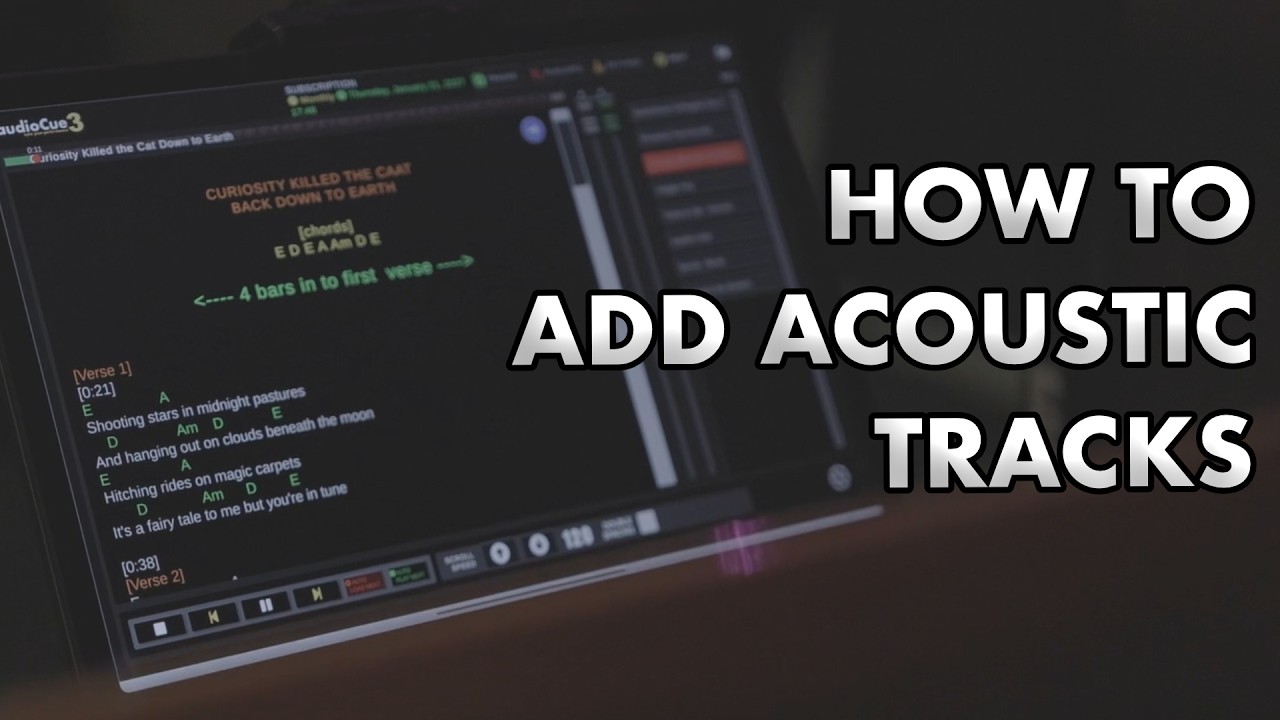 adding acoustic / drum sequencer tracks in audioCue